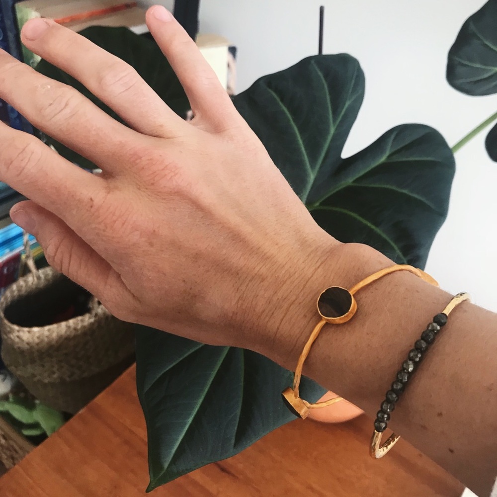 Raw gemstone bangle - Picture 2 of 8